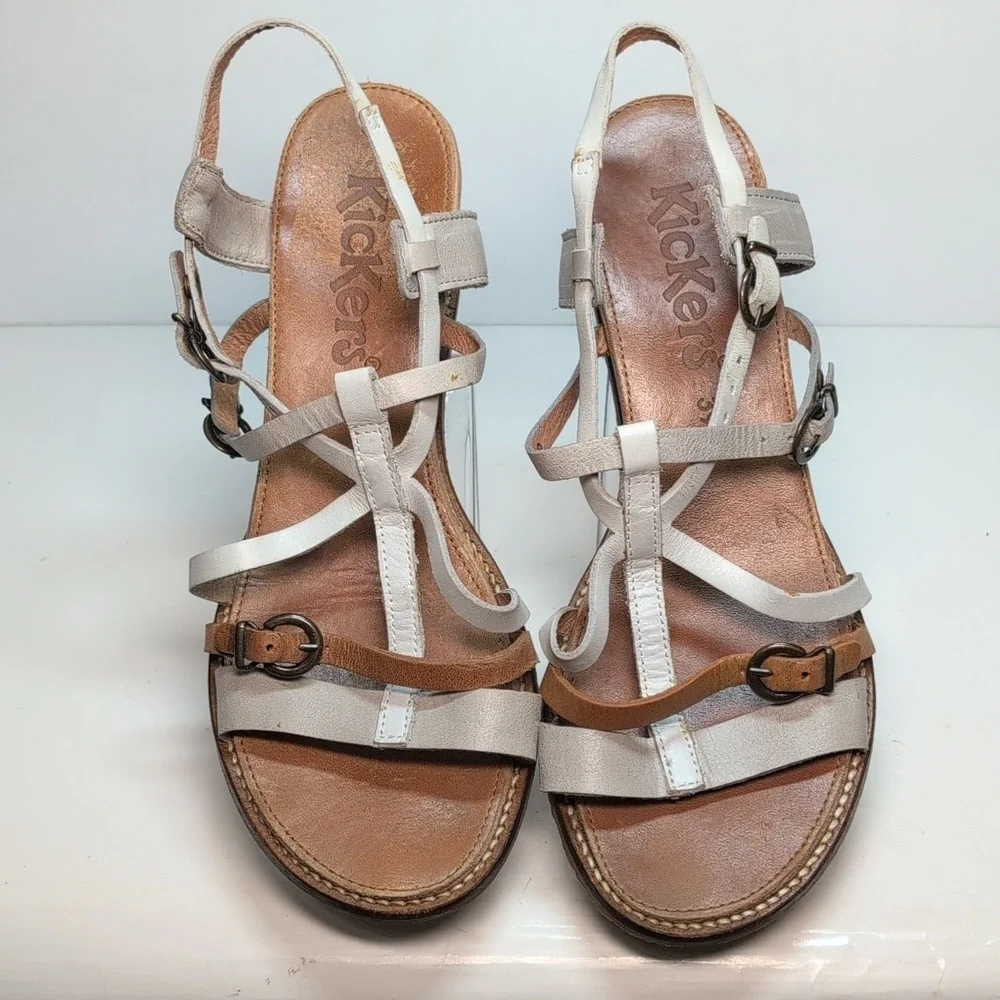 Kinkers submarine Wedge strappy sandals womans size 7.5-8.  EU 38